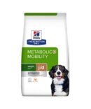 Hill's Prescription Diet - Ushqim i Thatë Veterinar për Qen Metabolic + Mobility Pulë (ose Mish Viçi & Oriz) 12 kg