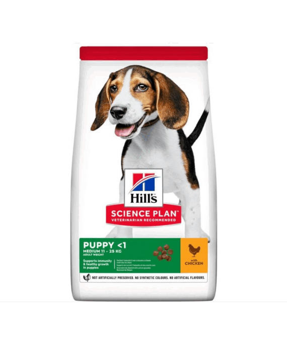 Hill's Science Plan - Ushqim per Qen Puppy të Mesëm me Pule 14 kg
