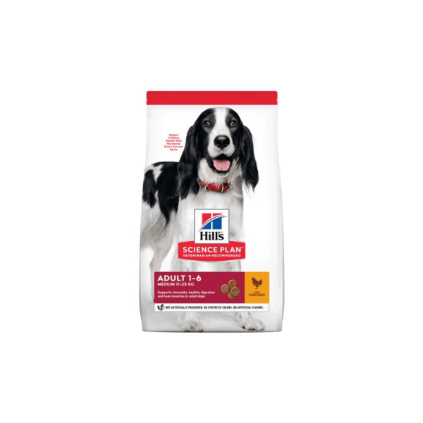 Hill's Science Plan - Ushqim i Thatë për Qen Adult të Mesëm (Medium Breed 10–25 kg) Pulë 14 kg