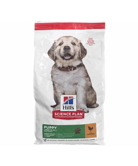 Hill's Science Plan - Ushqim i Thatë për Qen Puppy (Large Breed) Pule 14.5 kg