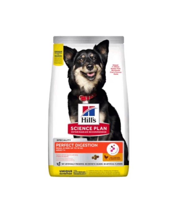 Hill's Science Plan Ushqim i Thatë Perfect Digestion për Qen Mini Adult Pulë 1.5 kg