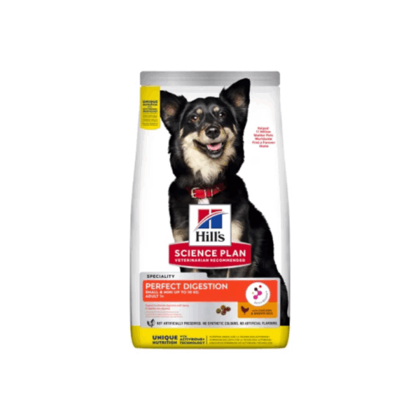 Hill's Science Plan Ushqim i Thatë Perfect Digestion për Qen Mini Adult Pulë 1.5 kg