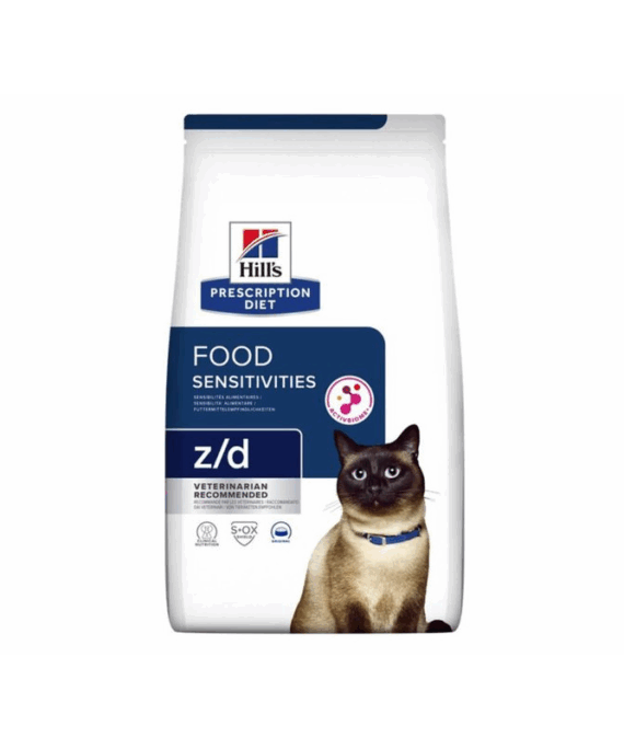 Hill's Prescription Diet - Ushqim i Thatë për Macet Adul Sensitive Z/D 1,5 kg