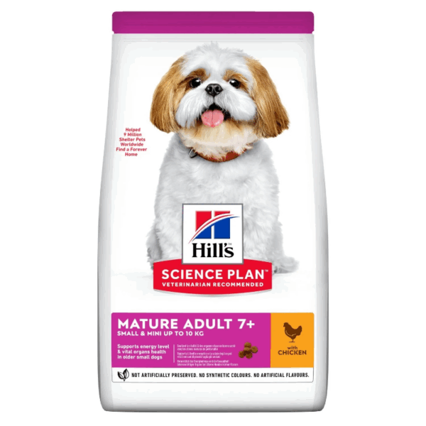 Hill's Science Plan - Ushqim i Thatë për Qen të Vogël Adult 7+ Pulë 1.5 kg
