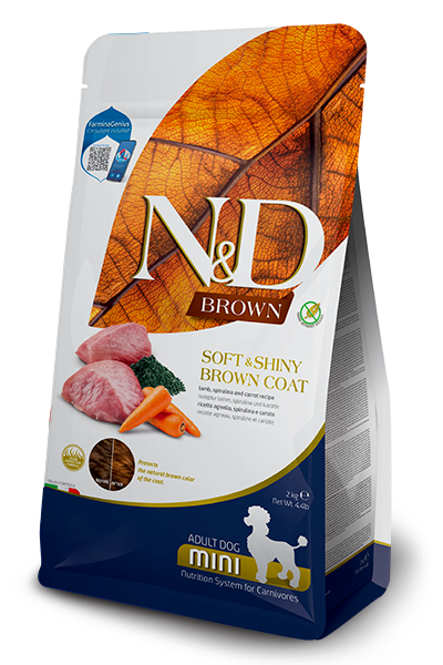 Farmina N&D Brown Dog Lamb Spirulina Mini 2kg