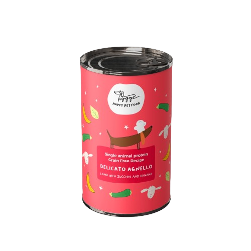 Hygge monoprotein me qingj dhe banane per qen 400 gr