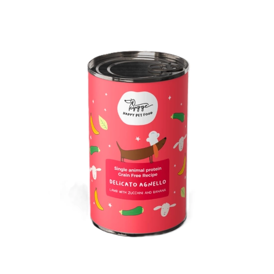 Hygge Dog Food Monoprotein with Lamb and banana 400 gr