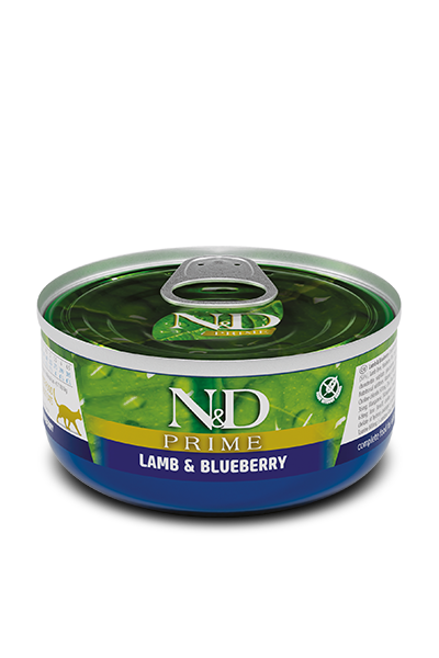 N&D per mace prime me shije qengji & boronice 70 gr