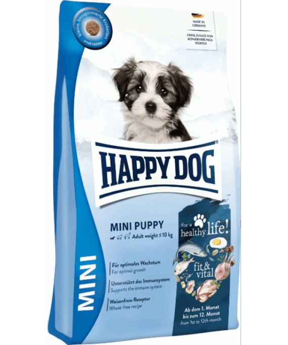 Happy Dog Sensitive per qen te vegjel me mish qengji dhe yndyre te ulet 4 kg