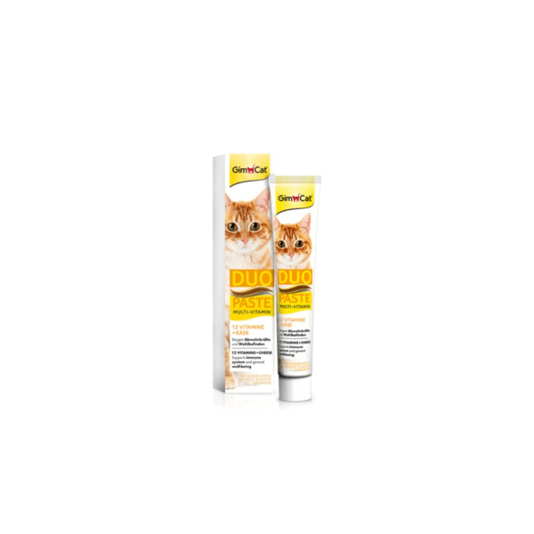 GimCat Multi-Vitamin Duo Paste Paste vitaminash per mace, me djathe, 50 g