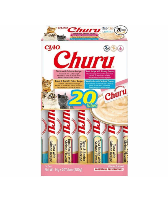 Churu Box Varietete me shije deti, per mace