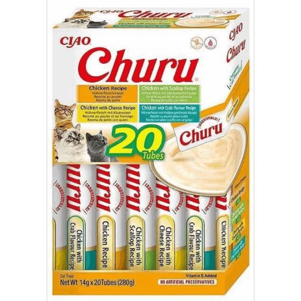 Churu Box Varietete me shije pule, per mace
