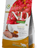 Farmina N&D Quinoa Ushqim i thate per mace adulte, shendetin e lekures dhe shkelqimin e qimes me thelleze, quinoa 300gr