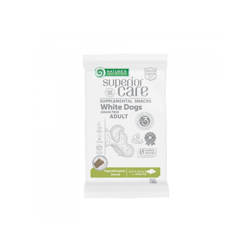 Nature's Protection Snack Grain Free per qen me peshk te bardhe hipoalergjik 150 gr