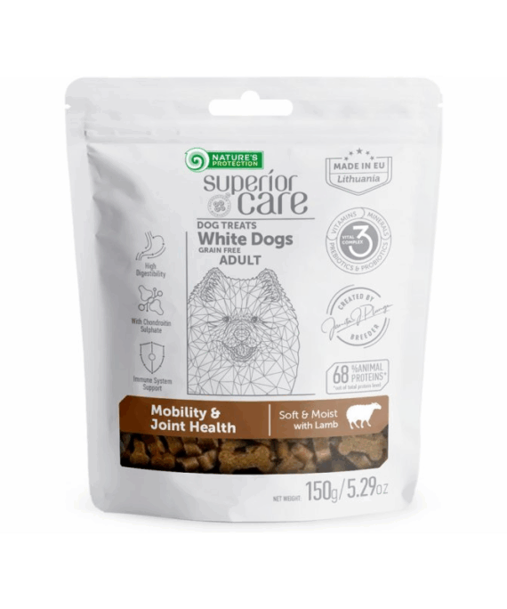 Nature's Protection Snack Grain Free per qen me shije qengj per mbeshtetje te kyçeve, 150 gr