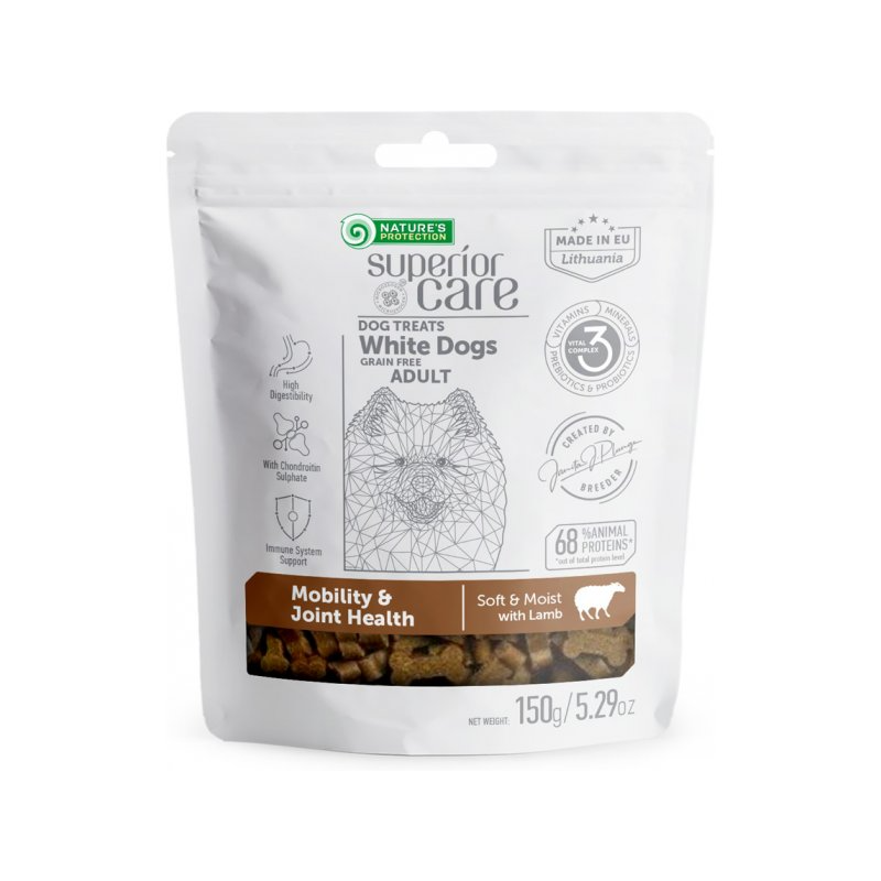 Nature's Protection Snack Grain Free per qen me shije qengj per mbeshtetje te kyçeve, 150 gr