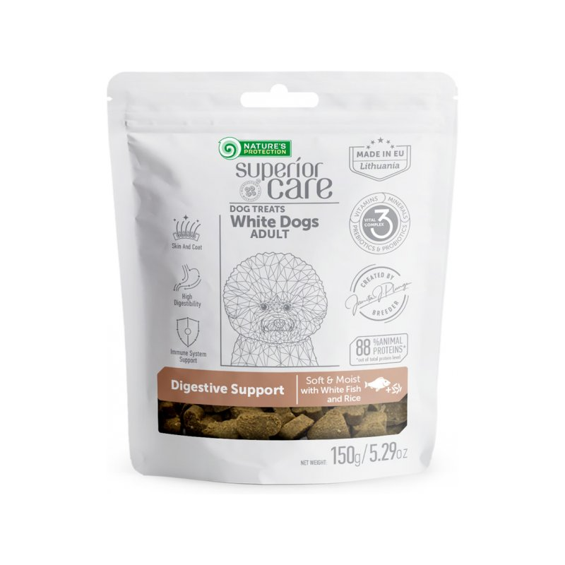 Nature's Protection Snack per qen per sistemin tretes me shije peshku te bardhe dhe orizi 150gr