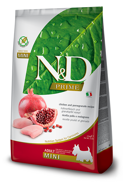 Farmina N&D Prime Ushqim i thate per qen adult mini me mish pule dhe shege 800 gr