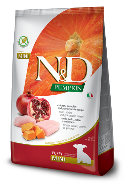 Farmina N&D Dog Puppy Mini Pumpkin, Chicken and Pomegranate 800 gr