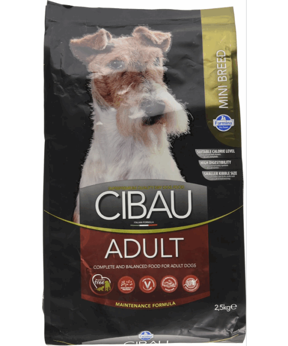 Farmina Cibau Adult Mini Ushqim i Thatë për Qen të Rritur të Racave të Vogla 2.5 kg