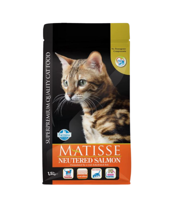 Matisse salmon për mace të sterilizuara 1.5kg