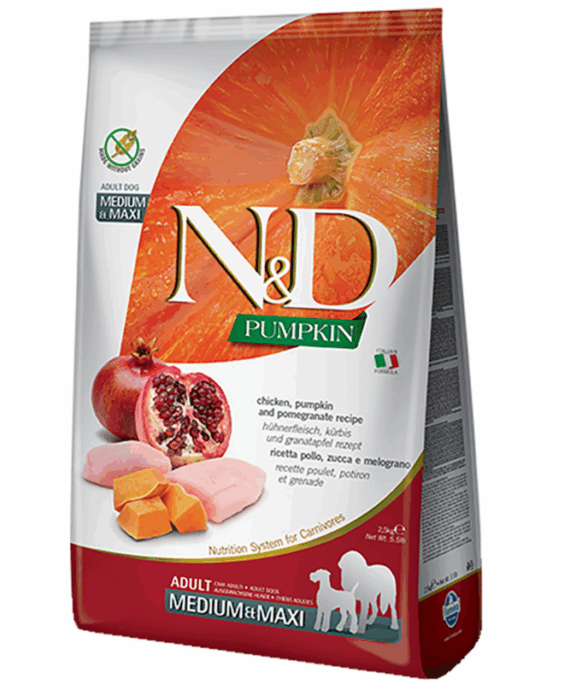 Farmina N&D Pumpkin Adult Medium/Maxi Chicken and Pomegranate, 12 kg