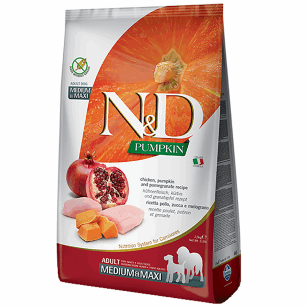 Farmina N&D Pumpkin Adult Medium/Maxi Chicken and Pomegranate, 12 kg