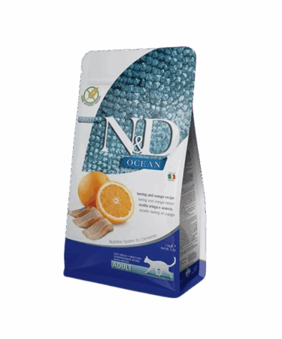 N&D Ocean Cat Herring and Orange Adult 1,5 kg