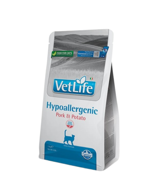 VetLife Hypoallergic per mace me mish derri dhe patate 1.5Kg