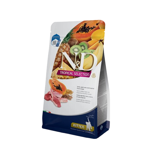 Farmina N&D Cat Tropical Ushqim i thate per kotele me qengj, tershere dhe fruta tropikale 1.5kg