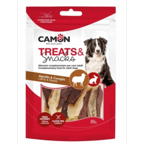 Rabbit ears with Lamb - Snack për qen 80gr