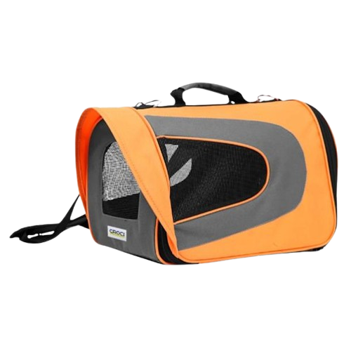 Çantë transportuese për kafshë Croci Rocket Orange 46×26×27 cm