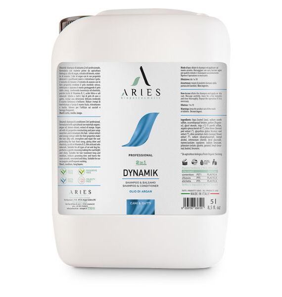 Aries Shampo dhe maske Dynamik me vaj argani 5 Lt