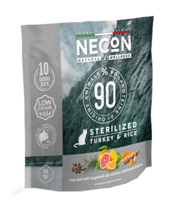 Necon Natural Wellness për Mace Sterilizuara Gjel & Oriz 400 g