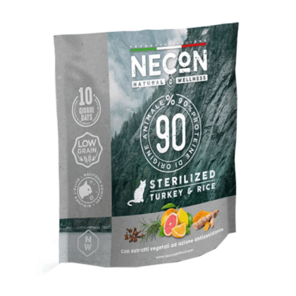 Necon Natural Wellness për Mace Sterilizuara Gjel & Oriz 400 g