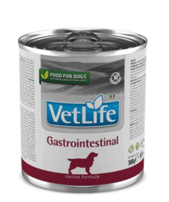 Farmina Vet Life Gastrointestinal Ushqim veterinar per mace/qen me probleme tretjeje, 300 g