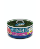 N&D për mace natyral me shije ton 70 gr