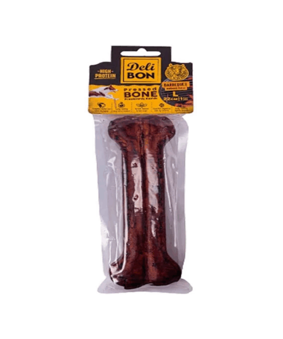 Deli Bon Snack në formë kocke për qen 22cm, 1 copë Barbecued