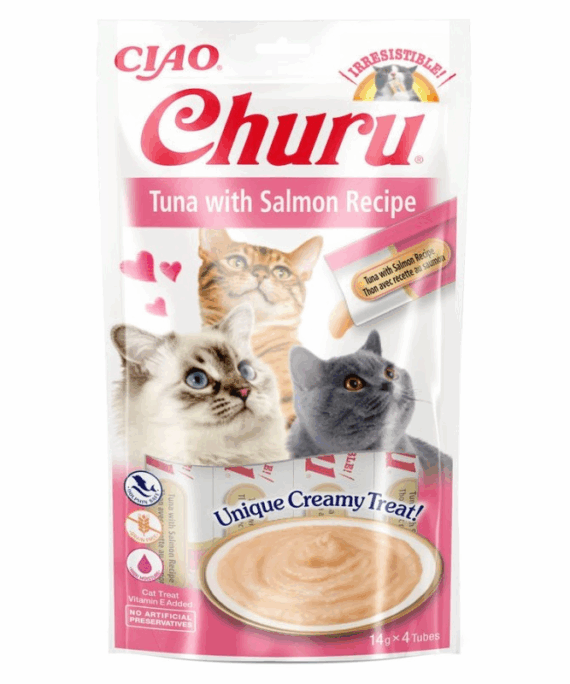 Churu Snack kremoz per mace, me ton & salmon