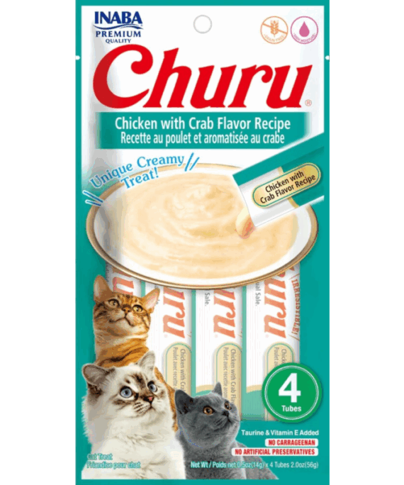 Churu Snack kremoz per mace, me pule & shije gaforre 4x14gr