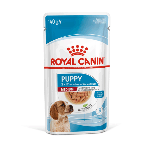 Royal Canin Puppy Medium Ushqim i i lëngshëm 140 gr