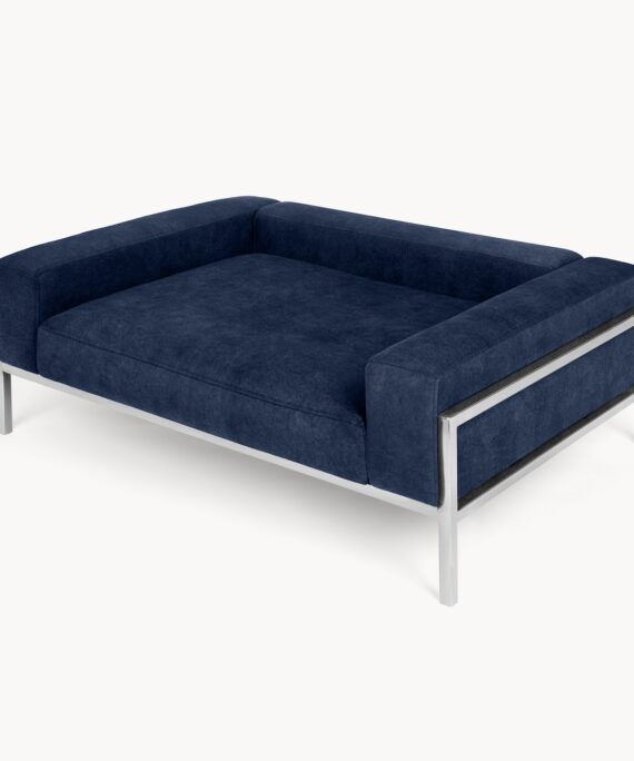 Sofa per qen dhe mace Kensington S cobalt Blue/Polished