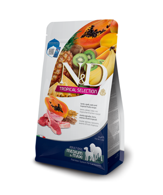 N&D Tropical Selection Adult Medium Maxi Qingj 2kg