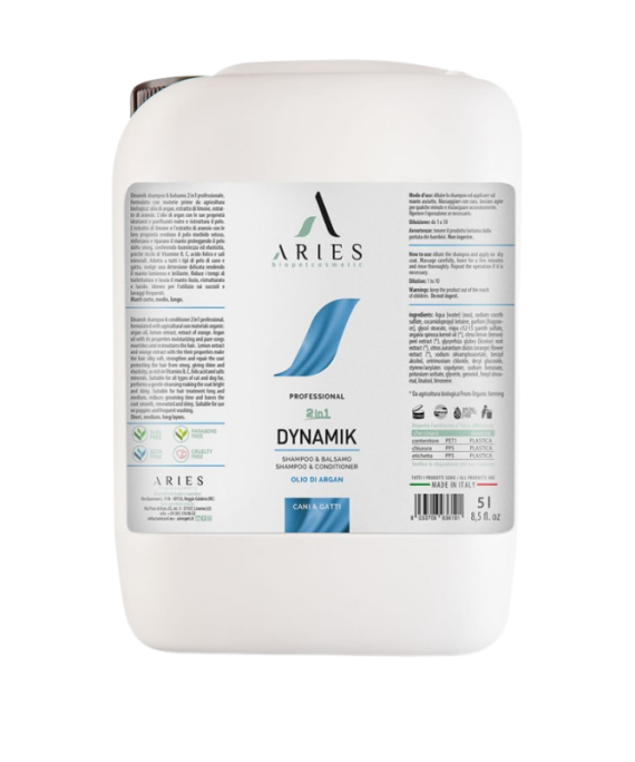 Aries Shampo dhe Balsam Dynamic me vaj argani 5 Lt