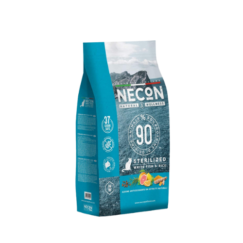 Necon peshk i bardhe dhe oriz per mace te sterilizuara adult 1.5kg