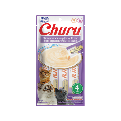 Churu Snack kremoz per mace, me pule & karkalec 4x14gr