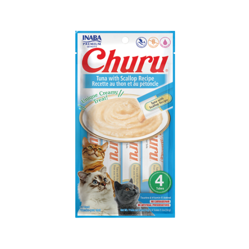 Churu Snack kremoz per mace, me ton & skallop