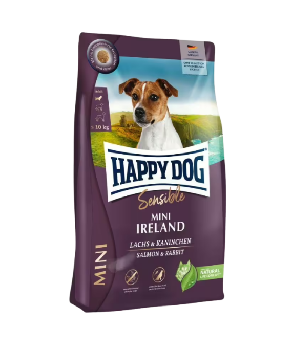 Happy Dog Adult Mini Ireland Salmon & Lepur 4 kg