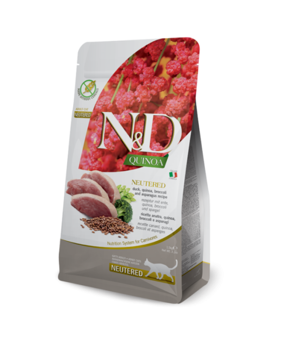 N&D per mace adulte te sterilizuara Rose, quinoa & brokoli 1.5kg
