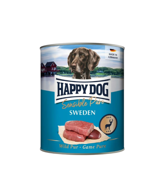 Happy Dog Konserve Sweden Adult mish dreri 800g